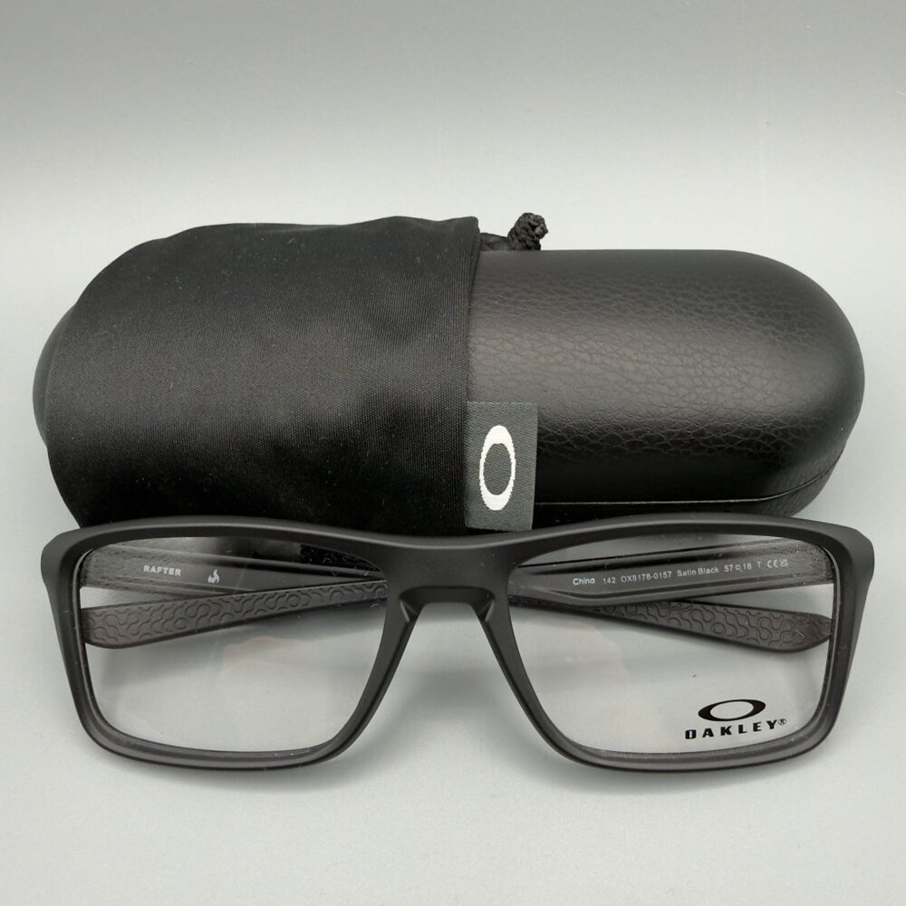 Oakley Eyeglasses Frames OX8143-0154 Chamfer Squared Black 54-16-140